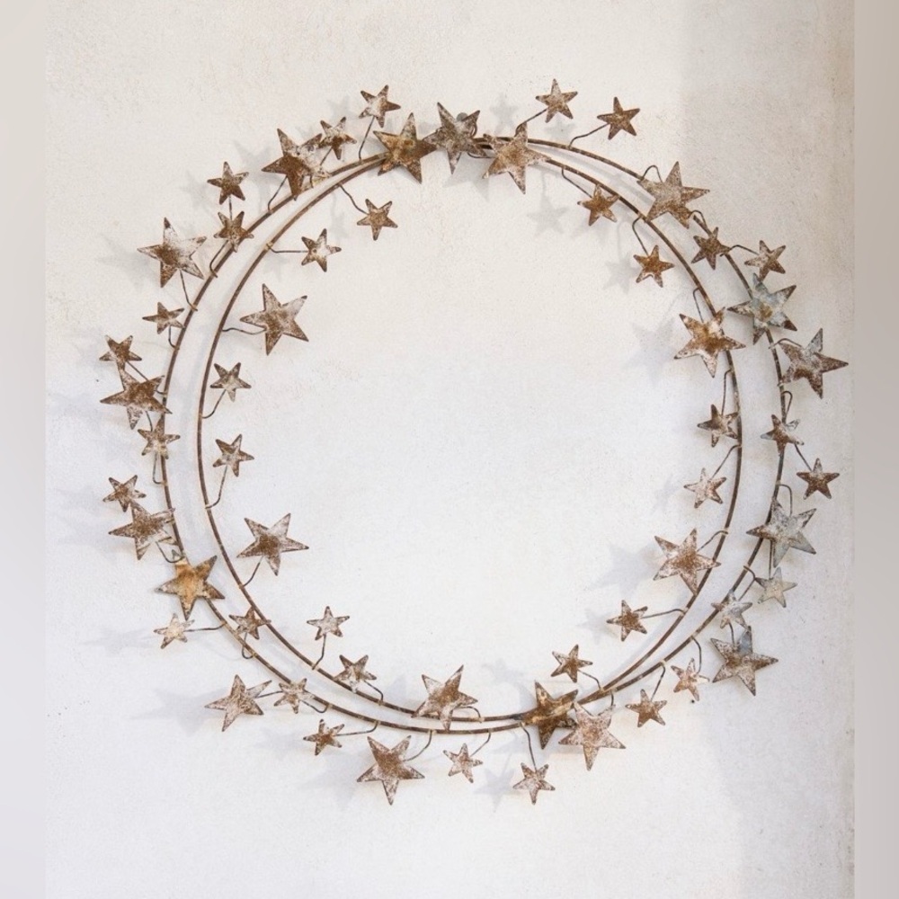 Terrain Aged Iron Star Wreath NWT